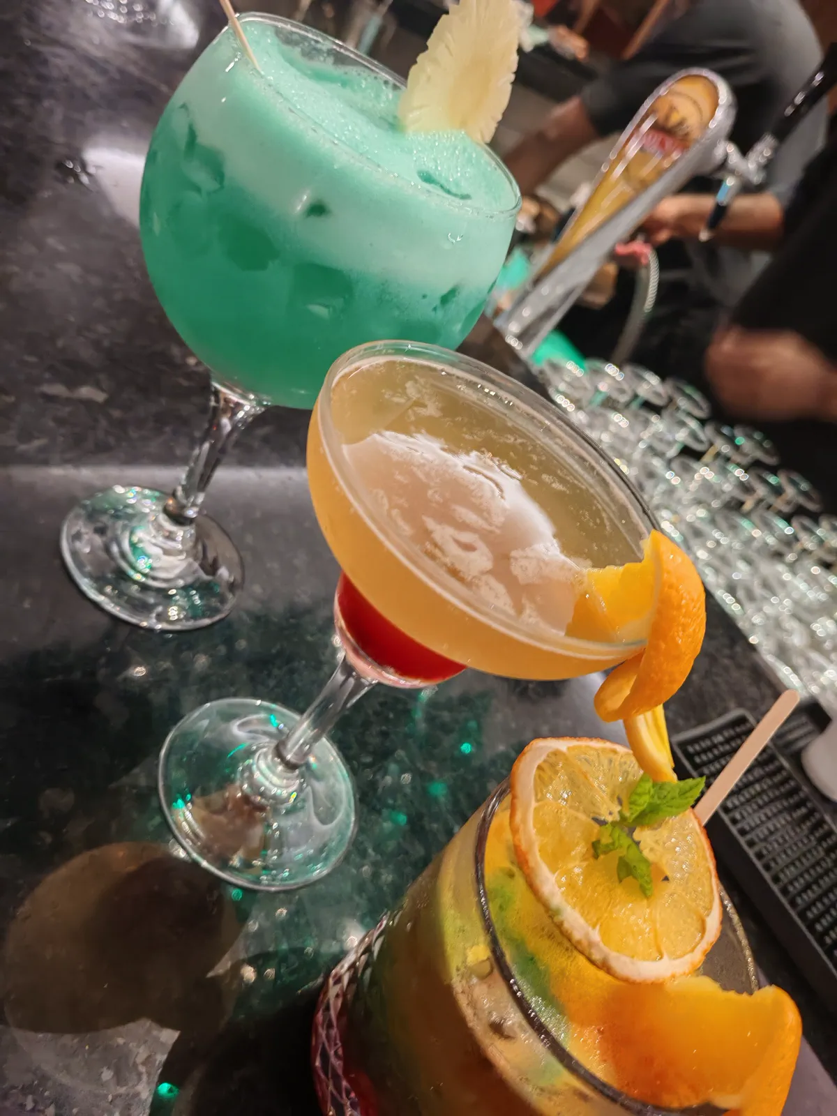 The all-inclusive cocktail menu at Pearle Beach