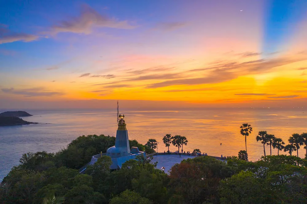 Sunset over the Andaman Sea from Promthep Cape, Phuket