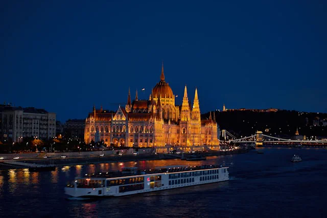 European river cruise ship on the Danube